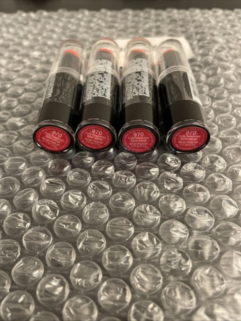 Wet N Wild Lip Color Lipstick 970 Purty Persimmon x4